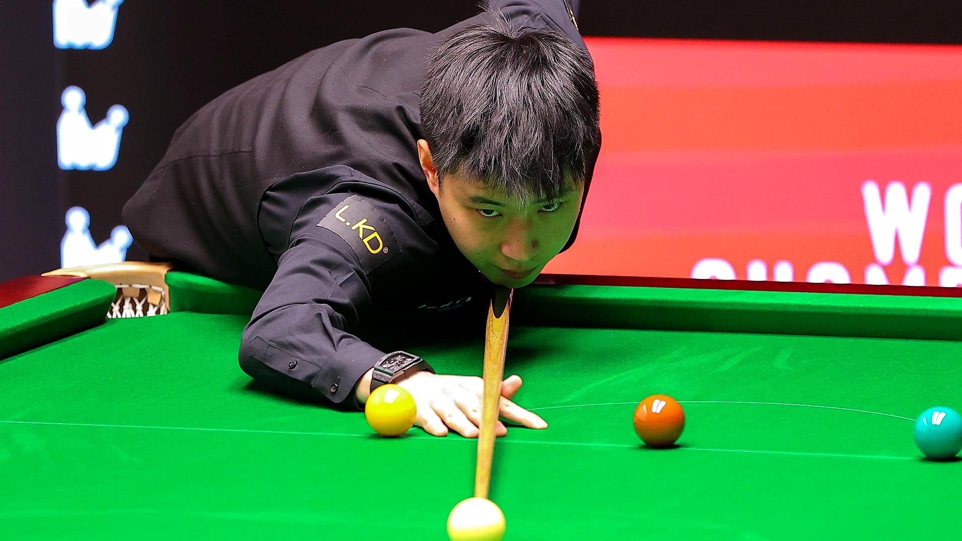 Snooker: Turniej Wuhan Open - mecz finałowy: Chang Bingyu - Zhao Xintong